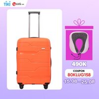 Vali Kéo LUG Lusetti Nolan S20S24S28 LS802 Nhựa PP Chống Bể vỡ, Hạn Chế Trầy Xước, Khóa Số TSA Bảo Mật Cao - Orange - 24 inch