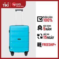 Vali Kéo Lug Lusetti Sharon S18S22 LS1150 Nhựa PP Chống Bể Vỡ, Khóa TSA An Ninh Quốc Tế - Light Blue - 22 inch