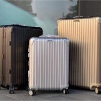Vali Kéo Nhôm Nguyên Khối Travelvali 801 Khóa Sập Cao Cấp Bo 4 Góc Chống Va Đập Bảo Hành 5 năm