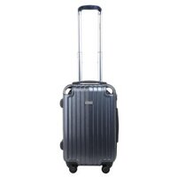 VALI Kéo Nhựa Du Lịch SAKOS SAPPHIRE Khung Dây Kéo Z22 Size S - Xách Tay Cabin - 20inch Khóa TSA Nhựa PC - Màu xám