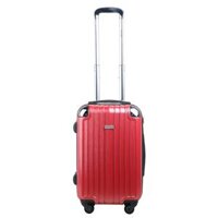 VALI Kéo Nhựa Du Lịch SAKOS SAPPHIRE Khung Dây Kéo Z22 Size S - Xách Tay Cabin - 20inch Khóa TSA Nhựa PC - Màu Đỏ