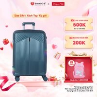 Vali Kéo Nhựa Du Lịch STARGO LINEA - Size S/M/L (20inch/24inch/28inch) - Xách tay/Ký Gửi - Khóa Số - Nhựa PP
