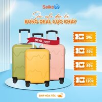 Vali kéo SK 230 Size 20 24 Nhựa Abs siêu nhẹ có khay để cốc, móc treo đồ tiện lợi
