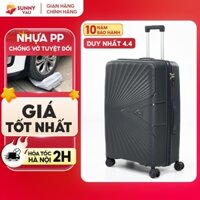 Vali kéo SUNNY PICA  Nhựa PP chống vỡ tuyệt đối  xách tay, kí gửi 20/24 inch