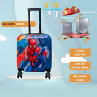 Vali kéo trẻ em 18 inch hình nổi 3D cho bé trai du lịch hình  siêu nhân, người nhện, khủng long Vali journey