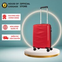 Vali kéo TRIPrism KAMILIANT - MỸ Khóa kéo đôi  ,4 bánh xe đôi 360 , Lớp vỏ chống trầy xước - Đỏ - Size 20 inch