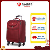 Vali Kéo Vải Du Lịch SAKOS CHAMPION 4.5 - Size XS (18inch)/ Xách Tay (Cabin) - Khóa TSA - Chống Thấm, Trượt Nước