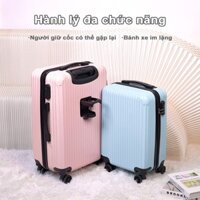 Vali khóa kéo Có kích thước lớn 20/22/24 lựa chọn kích thước khác nhau để dễ dàng đi lại, an toàn và di động.