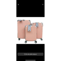 vali khoá kéo vl01(tặng túi đựng giày) khung nhựa mềm dẻo