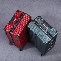 [Vali Khoá sập siêu cấp] Vali Khung Nhôm khoá sập- nhựa  ABS+PC, chống vỡ, chống va đập có khoá bảo mật cao