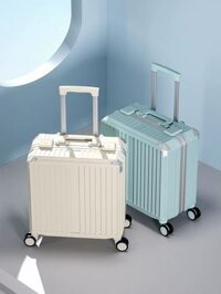 Vali khung nhôm dành cho nam và nữ 18 inch xe đẩy lên máy bay vali retro 20 mẫu nhỏ nhẹ hộp đựng mật khẩu vali kéo cao cấp hàng hiệu vali lock&lock 20 inch