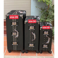 Vali khung nhôm khóa sập cao cấp size 20