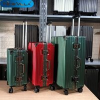 Vali Khung Nhôm Khóa Sập Có Ngăn Để Chai Nước, Móc Treo Đồ Có 3 Size 20/24/29 inch