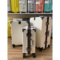 Vali khung nhôm khóa sập Size 20/24/28 cao cấp bọc 4 góc bằng kim loại chống vỡ chống va đập