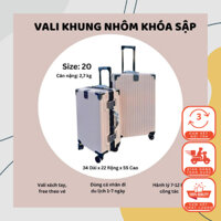 Vali Khung Nhôm Khoá Sập Size 20
