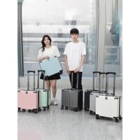 Vali khung nhôm size 18 xách tay nhỏ gọn.Vali cao cấp chống rạch móc hành lý.