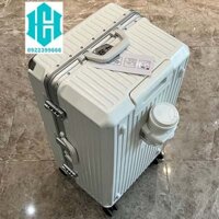 Vali khung nhôm sức chứa lớn vali xe đẩy đa năng Vali bánh xe đa năng 30 inch vali du lịch nam nữ mới 28