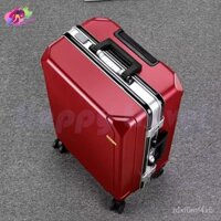 Vali khung nhôm mới，20/24Inch，Vali có bánh xe xoay dung tích lớn，Vali kinh doanh có khóa mật khẩu cho nam và nữ ZGNI