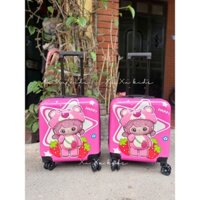 vali KUROMI TẶNG KÈM QUÀ GIAO HỎA TỐC NỘI THÀNH BÁNH XE QUAY 360 ĐỘ, vali trẻ em, vali du lịch, kuromi, VALI
