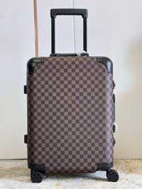 Vali Louis Vuitton Siêu Cấp Hoạ Tiết Caro Màu Nâu 20Inch