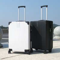 Vali Nhỏ Dây Kéo Xe Đẩy Ốp Lưng Bánh Đa Năng Hợp Thời Trang Nữ Bền Sinh Viên Nam Hộp Da Mật Khẩu