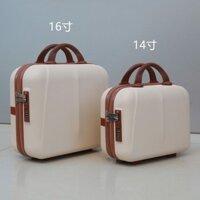 Vali nhỏ tiết kiệm chi phí vali nam 14 inch Hộp đựng đồ trang điểm khóa mật khẩu nhỏ Vali 16 inch d