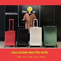 VALI NHÔM NGUYÊN KHỐI. Vali full nhôm cao cấp sang bền đẹp. mua 1 lần sử dụng mãi. vali nhôm size 20 24 26 29 inch