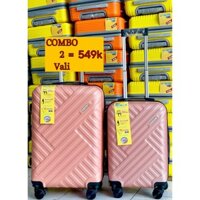 VALI nhựa ABS cao cấp màu hồng gold siêu xinh cho nữ