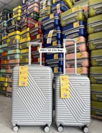 Vali nhựa ABS màu Bạc 20 + 24inch