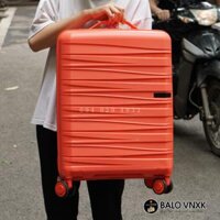 Vali nhựa dẻo Toscana cam 20 inch