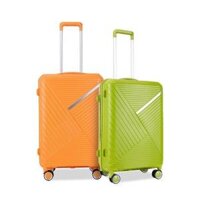 Vali Nhựa PP Cao Cấp Viền Xéo Sang Trọng / Bảo Mật + Độ Bền Cao Đủ Size 20/24/28