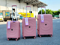 Vali nhựa PP Travelking 8803 Chống Bể Chống Rạch - Màu Hồng | Balo No.1