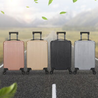 Vali nữ mới 20inch vali đẩy màu sắc đồng nhất vỏ cứng vali du lịch vali xách tay trẻ em vali doanh nhân nam