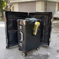 Vali Size 20/22/24/26/28 inch [Bản nâng cấp] Vali khung nhôm khóa sập hàng xịn, có khay đựng cốc