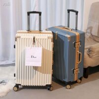 Vali sức chứa lớn 24 inch vali kéo nữ vali kéo giá trị cao Vali lên máy bay 20 inch vali nam da bền đẹp