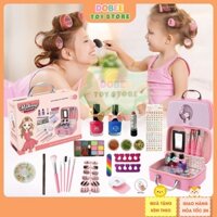 Vali Trang Điểm Cho Bé Gái, Đồ Chơi Trang Điểm Dễ Dàng Làm Sạch Bằng Nước, An Toàn 20 Chi Tiết Như Thật