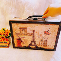 Vali Trang Trí Vintage - Paris