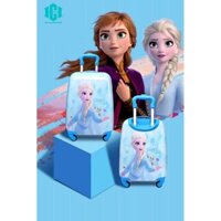 Vali trẻ em công chúa Disney Elsa xanh nhiều size lớn bé