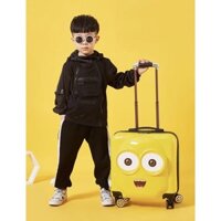Vali trẻ em kéo du lịch nhựa ABS chính hãng chống va đập