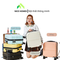 Vali Xách Tay Làm Bằng Nhựa ABS, Vali mini Trang Bị 2 Tính Năng Kéo Và Xách, Vali Du Lịch 18, 20 inch NPR137