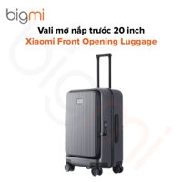 Vali Xiaomi Front Opening Luggage 20inch – Vỏ Polycarbonate, mở nắp trước – Hàng chính hãng
