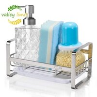 Valley LIMIT Bồn Rửa Tổ Chức Món Ăn Vải Đấm Miễn Phí Với Khay Có Thể Tháo Rời Mặt Bàn Cọ Rửa Miếng Bọt Biển Giá Đỡ