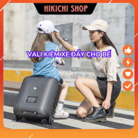 Valy kéo du lịch cho bé kiếm xe đẩy em bé có đai an toàn và khóa hải quan chắc chắn, Vali cho bé ngồi chính hãng QBox