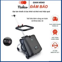 Valy kéo du lịch cho bé kiếm xe đẩy em bé có đai an toàn và khóa hải quan chắc chắn, Vali trẻ em QBox cao cấp