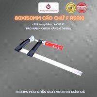Vam chữ F - Cảo kẹp gỗ chữ F [HÀNG CHÍNH HÃNG] ASAKI AK-6245 80X400MM kim khí đức nguyên