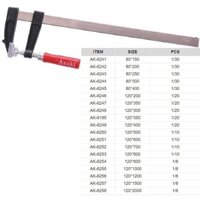 Vam chữ F - Cảo kẹp gỗ chữ F [HÀNG CHÍNH HÃNG] ASAKI AK-6243 80X250MM kim khí đức nguyên