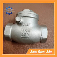 Van 1 Chiều Lá Inox 304 - Van Nước 1 Chiều Lá Lật Bắt Ren Chống Rò Rỉ