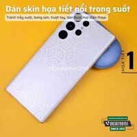 [Vân 1] Miếng dán skin vân nổi trong suốt các dòng Samsung S8 S9 S10 S20 S21 S22 S23 Plus Ultra 5G Lite