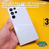 [Vân 3] Miếng Dán Skin Vân Nổi Trong Suốt Các Dòng Samsung S8 S9 S10 S20 S21 S22 S23 Plus Ultra 5G Lite