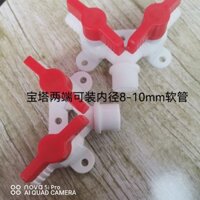 Van bi ba chiều loại Y nhựa 10mm, ba đầu ra, 4 điểm ren nam, một điểm hai, công tắc ống nước, van chuyển hướng ống khí AKAA
